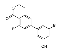 ethyl 4-(3-bromo-5-hydroxyphenyl)-2-fluorobenzoate结构式
