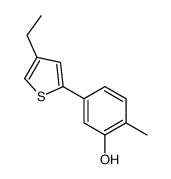 5-(4-ethylthiophen-2-yl)-2-methylphenol Structure