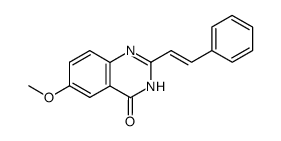 6-methoxy-2-styrylquinazolin-4(3H)-one结构式