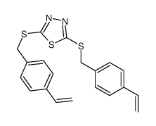 2,5-bis[(4-ethenylphenyl)methylsulfanyl]-1,3,4-thiadiazole Structure