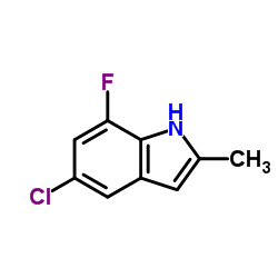 5-Chloro-7-fluoro-2-methyl-1H-indole Structure