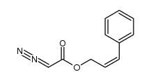 cis-3-phenyl-2-propen-1-yl diazoacetate Structure