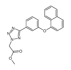 Methyl 2-[5-[3-(1-Naphthyloxy)phenyl]-2H-tetrazol-2-yl]acetate structure