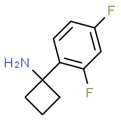 1-(2,4-difluorophenyl)cyclobutan-1-amine hydrochloride Structure
