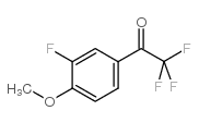 2,2,2-trifluoro-1-(3-fluoro-4-methoxyphenyl)ethanone structure