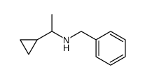 N-benzyl-N-(1-cyclopropylethyl)amine Structure