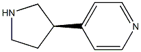 (R)-4-(pyrrolidin-3-yl)pyridine结构式