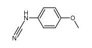 N-(4-methoxyphenyl)cyanamide结构式