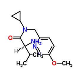 N-Cyclopropyl-N-[(6-methoxy-3-pyridazinyl)methyl]-L-valinamide结构式