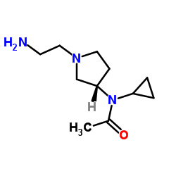 N-[(3S)-1-(2-Aminoethyl)-3-pyrrolidinyl]-N-cyclopropylacetamide Structure