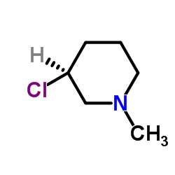 (3S)-3-Chloro-1-methylpiperidine Structure