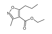 3-甲基-5-丙基异恶唑-4-羧酸乙酯结构式