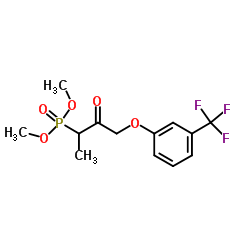 Dimethyl {3-oxo-4-[3-(trifluoromethyl)phenoxy]-2-butanyl}phosphonate结构式