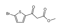 5-BROMO-BETA-OXO-2-THIOPHENEPROPANOIC ACID METHYL ESTER结构式