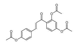 [4-[3-(2,4-diacetyloxyphenyl)-3-oxoprop-1-enyl]phenyl] acetate Structure