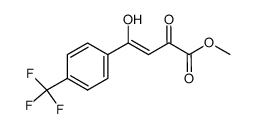 4-hydroxy-2-oxo-4-(4-trifluoromethyl-phenyl)-but-3-enoic acid methyl ester结构式
