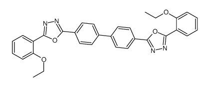 2-(2-ethoxyphenyl)-5-[4-[4-[5-(2-ethoxyphenyl)-1,3,4-oxadiazol-2-yl]phenyl]phenyl]-1,3,4-oxadiazole Structure