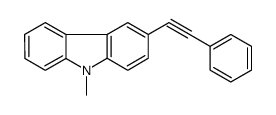 9-methyl-3-(2-phenylethynyl)carbazole结构式