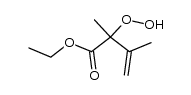 ethyl 2-hydroperoxy-2,3-dimethylbut-3-enoate结构式