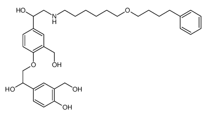 4-O-[2-Hydroxy-2-[4-hydroxy-3-(hydroxymethyl)phenyl]ethyl] Salmeterol Structure