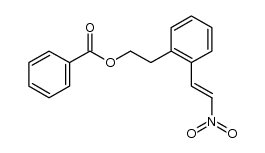 2-[2-(benzoyloxy)ethyl]-β-nitrostyrene Structure