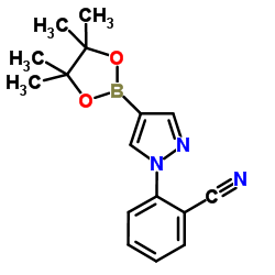 1-(2-Cyanophenyl)pyrazole-4-boronic acid, pinacol ester Structure