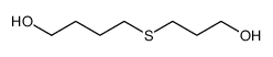 4-(3-hydroxypropylsulfanyl)butan-1-ol结构式