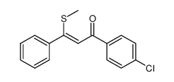 (Z)-1-(4-chlorophenyl)-3-(methylthio)-3-phenylprop-2-en-1-one Structure