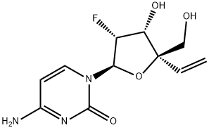 2'-Deoxy-2'-fluoro-4'-vinylcytidine结构式