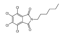 3,4,5,6-tetrachloro-N-hexylphthalimide结构式