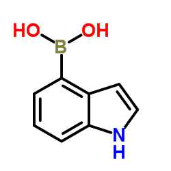 1H-Indol-4-ylboronic acid结构式