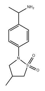 1-[4-(4-Methyl-1,1-dioxo-1,2-thiazolidin-2-yl)phenyl]ethanamine structure