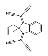 2-[3-(dicyanomethylidene)-2-methyl-2-prop-2-enylinden-1-ylidene]propanedinitrile Structure