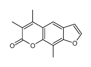 5,6,9-trimethylfuro[3,2-g]chromen-7-one Structure