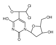 5-(2,2-dichloro-1-methoxyethyl)-1-[(2R,4S,5R)-4-hydroxy-5-(hydroxymethyl)oxolan-2-yl]pyrimidine-2,4-dione Structure