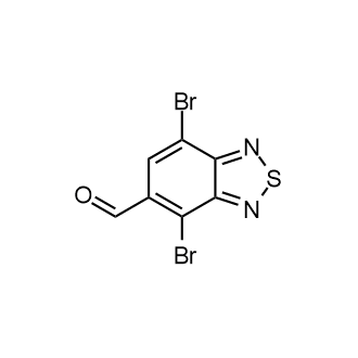 4,7-二溴-2,1,3-苯并噻唑-5-甲醛结构式