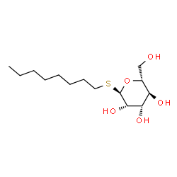 n-Octyl-α-D-thio-mannopyranosid结构式