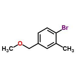 1-Bromo-4-(methoxymethyl)-2-methylbenzene结构式