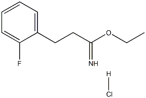 ethyl 2-(2-fluorophenyl)ethanecarboximidate hydrochloride Structure