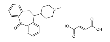 (E)-but-2-enedioic acid,5-(4-methylpiperazin-1-yl)-5,6-dihydrobenzo[b][1]benzothiepine 11-oxide结构式