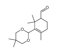3-(5,5-Dimethyl-[1,3]dioxan-2-yl)-2,2,4-trimethyl-cyclohex-3-enecarbaldehyde Structure