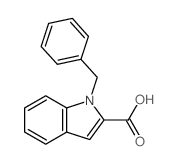 1-苄基-1H-吲哚-2-羧酸结构式