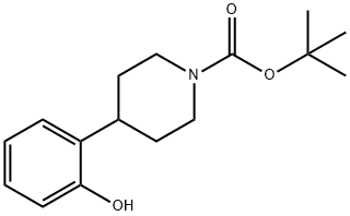 tert-Butyl 4-(2-hydroxyphenyl)piperidine-1-carboxylate结构式