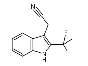 2-(三氟甲基)-1H-吲哚-3-乙腈结构式