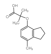 2-METHYL-2-((7-METHYL-2,3-DIHYDRO-1H-INDEN-4-YL)OXY)PROPANOIC ACID structure