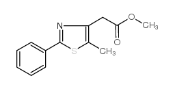 methyl 2-(5-methyl-2-phenyl-1,3-thiazol-4-yl)acetate Structure