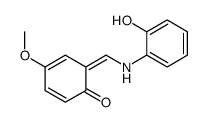 6-[(2-hydroxyanilino)methylidene]-4-methoxycyclohexa-2,4-dien-1-one结构式