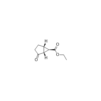 ethyl(1R,5S,6R)-2-oxobicyclo[3.1.0]hexane-6-carboxylate structure