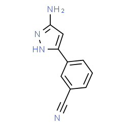 3-(5-Amino-1H-pyrazol-3-yl)benzonitrile Structure