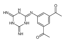 1-[3-acetyl-5-[(4,6-diamino-1,3,5-triazin-2-yl)amino]phenyl]ethanone Structure